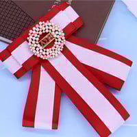 Image 3 of Delta Sigma Theta Ribbon Tie/ Brooch 