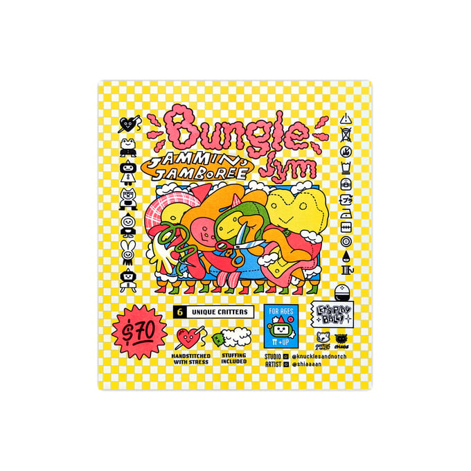 Image of Jammin' Jamboree (Bungle Jym) – Gachapon Poster by Knuckles & Notch