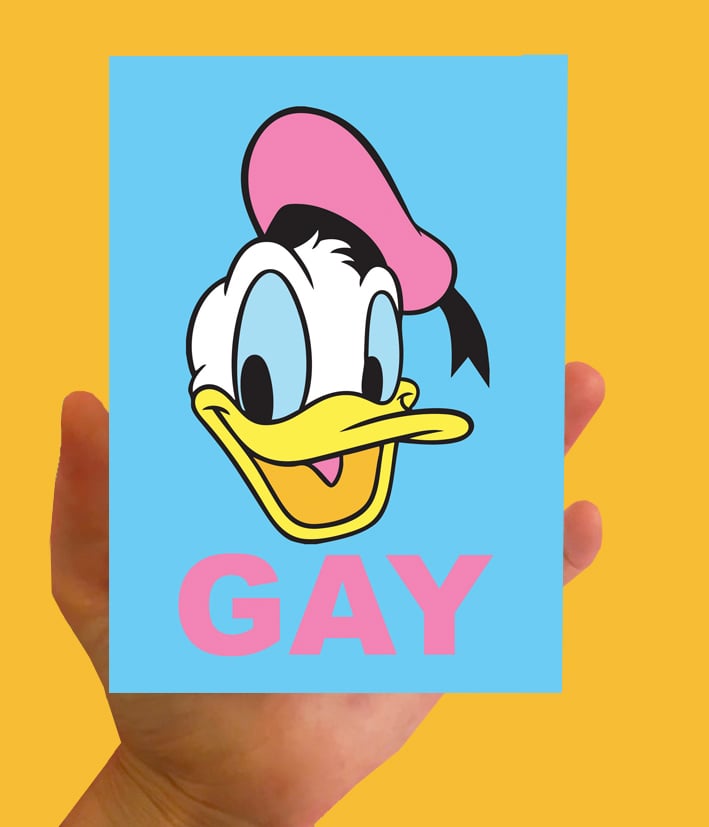 Image of Gay Donald Postcard  