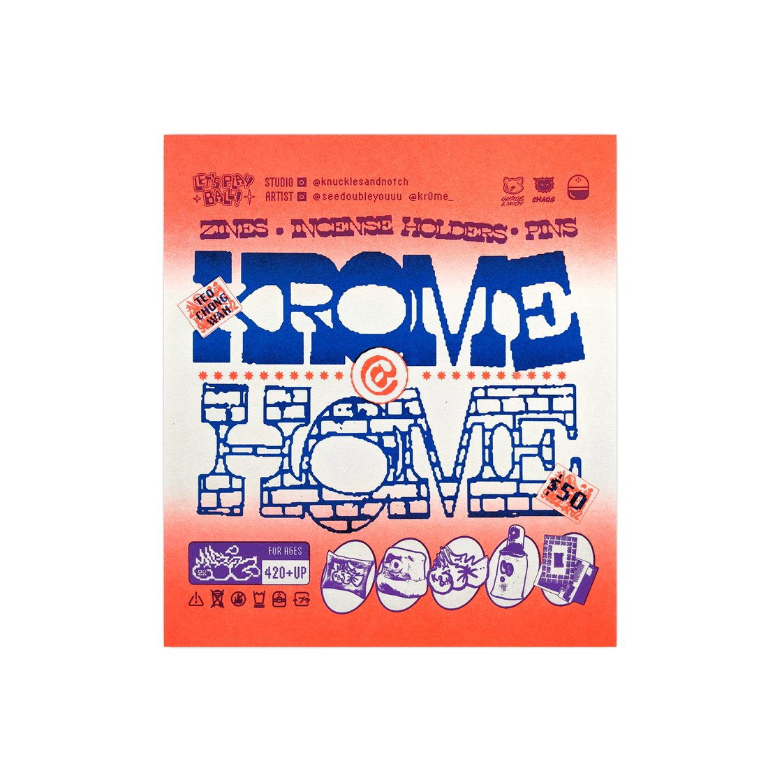 Image of Krome (Teo Chong Wah) – Gachapon Poster by Knuckles & Notch