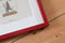 Image of Original Ballooning Print in Red Lacquer Frame