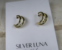 Image 2 of C shape earrings  c形几何耳饰