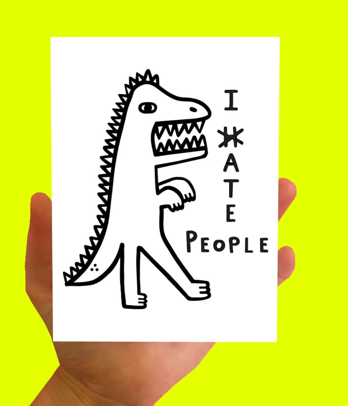 Image of I Ate People Postcard 