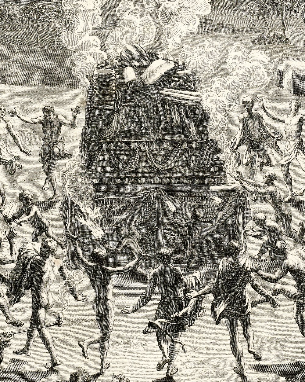 ''Original residents of Canada sacrifice to Gench Manitou'' (1723)