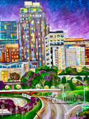 Downtown Raleigh Paper Print