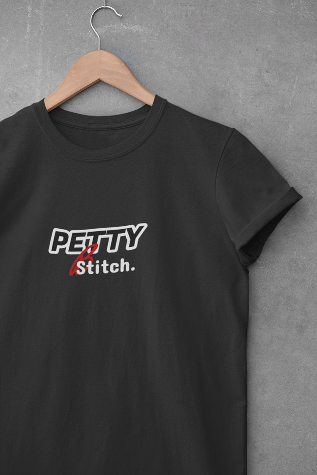Petty Black Tee - Printed