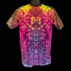 PSYCHEDELIC RAINBOW SCRUNCH TIE DYE TEE SIZE MEDIUM