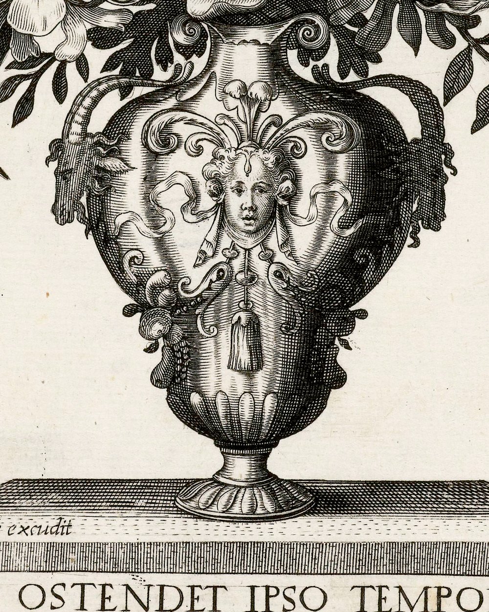 ''Grotesque vase with two ears in the shape of heads of goats'' (1500 - 1600)