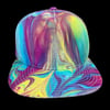 RAINBOW SWIRL 2 TIE DYE FLATBRIM SNAPBACK HAT