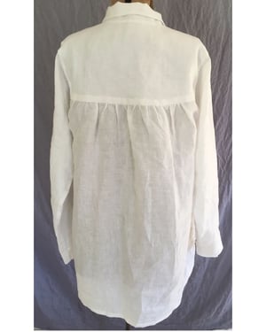 Image of collared button-down bodice blouse