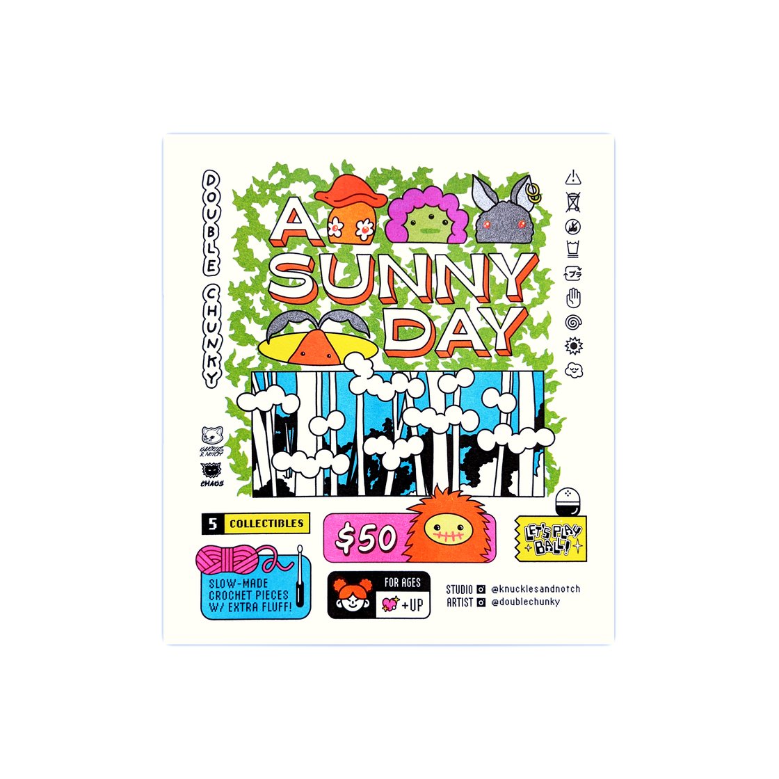 Image of A Sunny Day (Double Chunky) – Gachapon Poster by Knuckles & Notch
