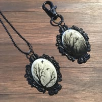 Image 1 of Gloomy Wood Ornate Black Cameo  *SAMPLE*