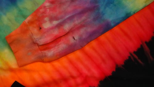 Image of Distressed DANDY Tye dye Sweatshirt