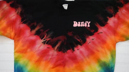 Image of Distressed DANDY Tye dye Sweatshirt