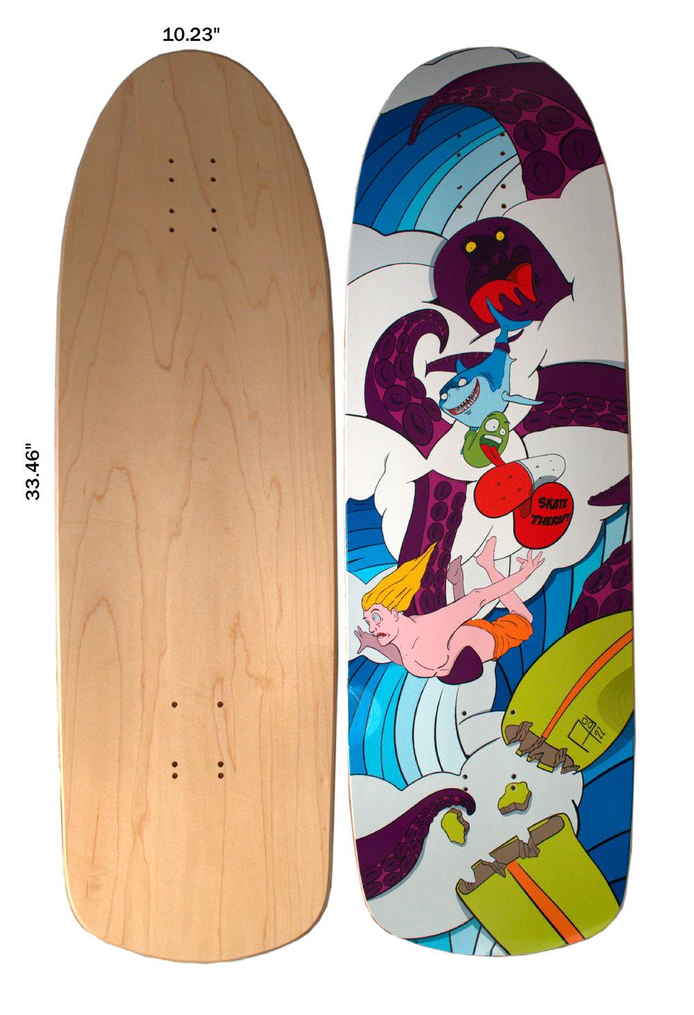 Surfskate Deck - Undertow