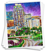 Downtown Raleigh Paper Print
