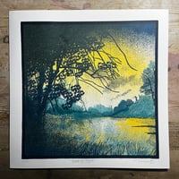 Image 1 of Waking Light - hand pulled silk screen print by Jon Mackay 