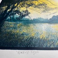 Image 4 of Waking Light - hand pulled silk screen print by Jon Mackay 