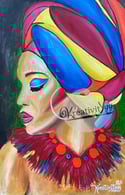 Woman of Color Paper Print