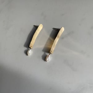 Image of crane earring