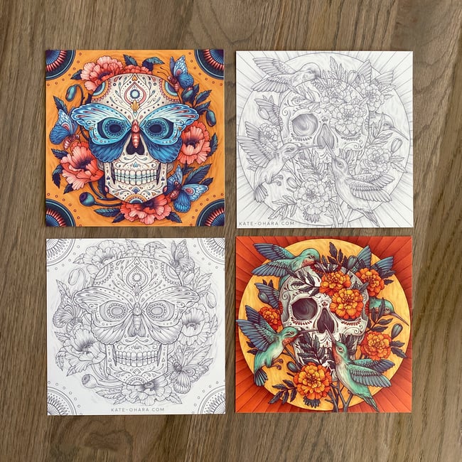 Day of the Dead Mini Prints
