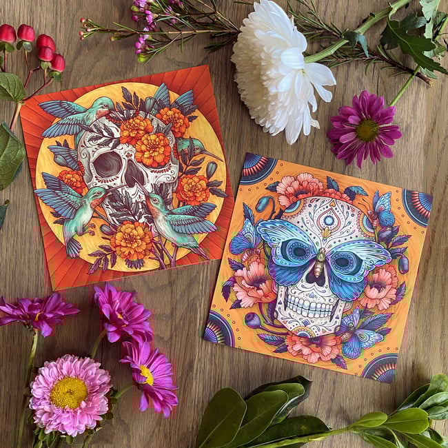 Day of the Dead Mini Prints