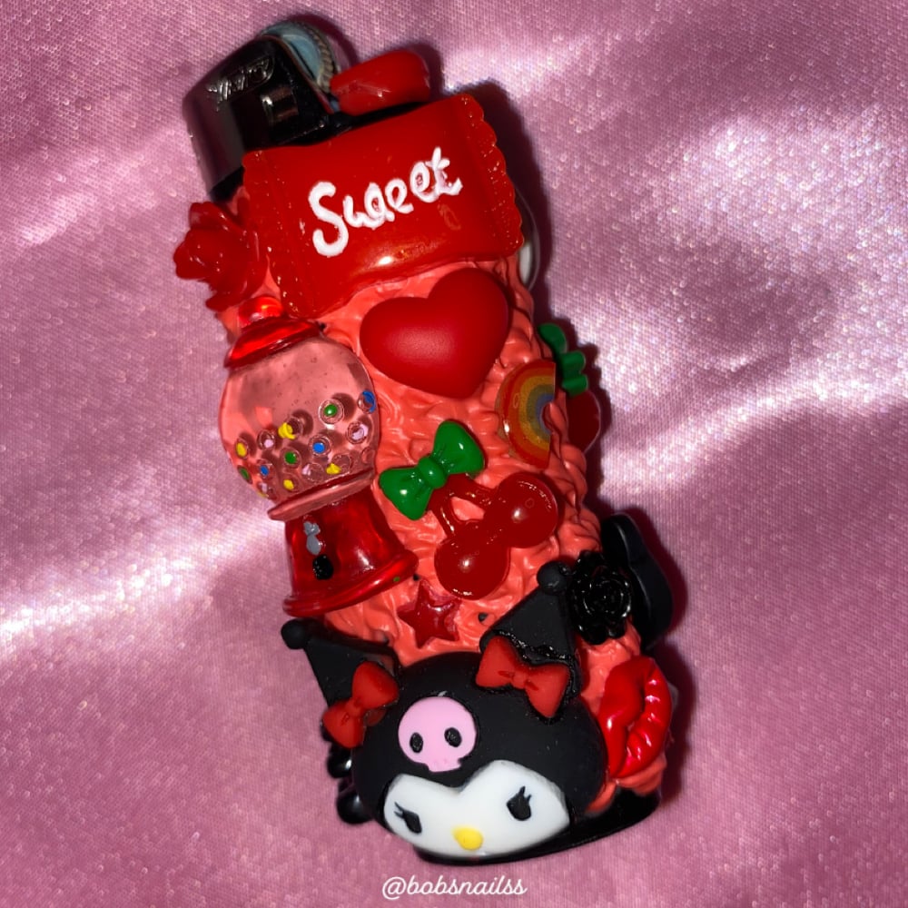 Image of Red Lighter 🍓🏴‍☠️❤️🖤