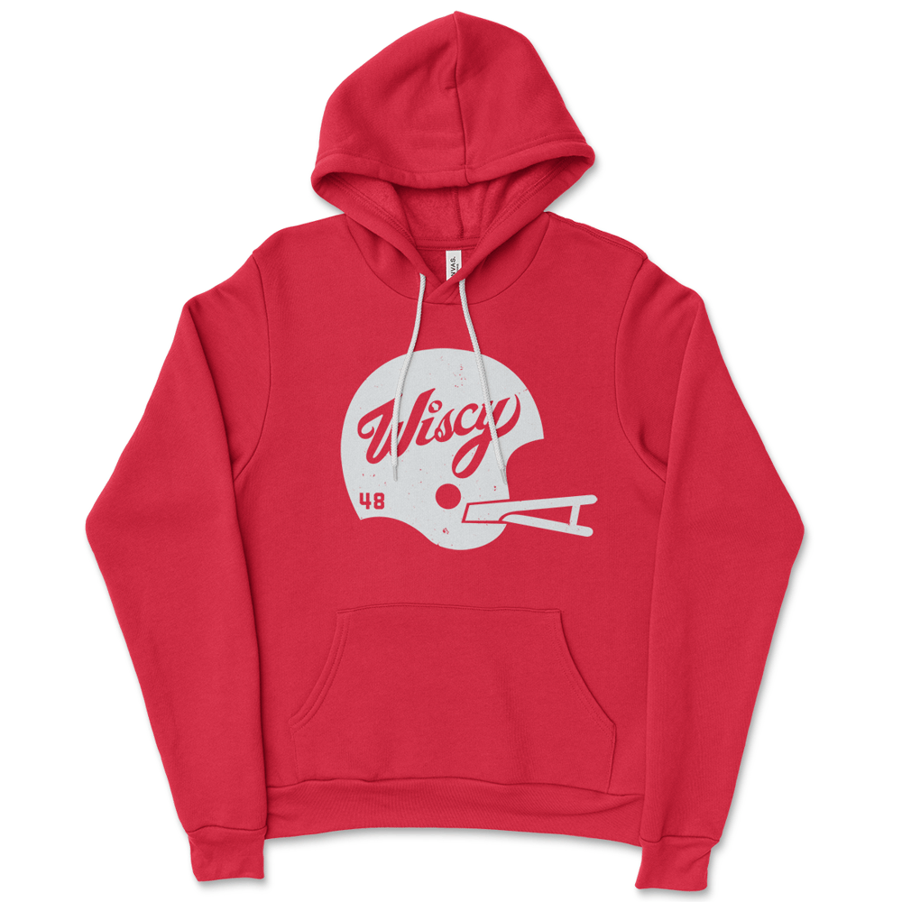 Image of GridIron Hoodie in Classic Red