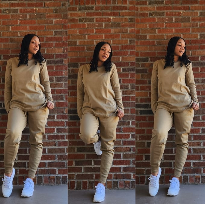 Image of Spring Joggers Sets  ( Khaki)