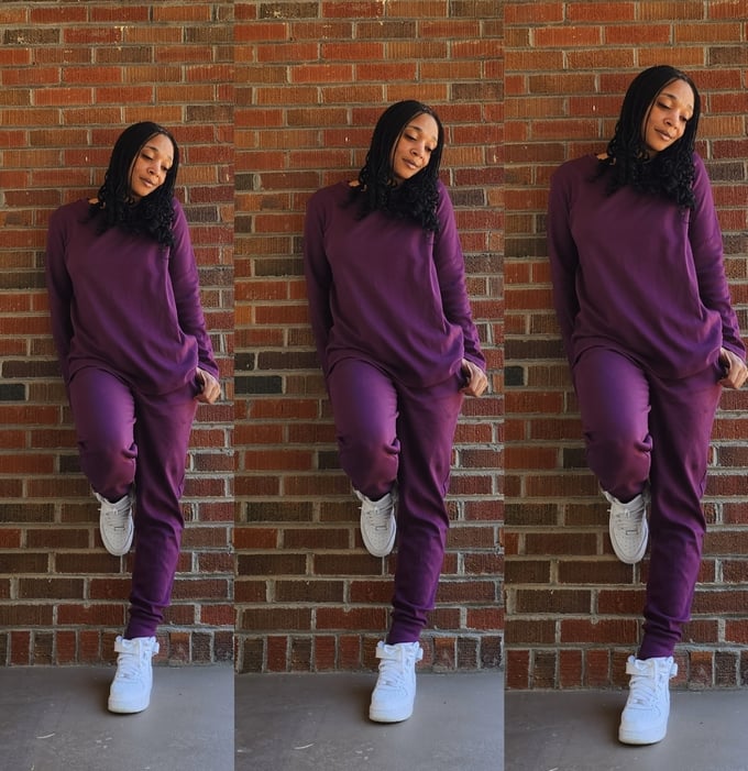 Image of Spring Jogger Sets ( Dk Plum)