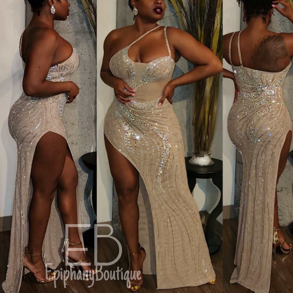 Image of The Yanice Gown-**Nude**