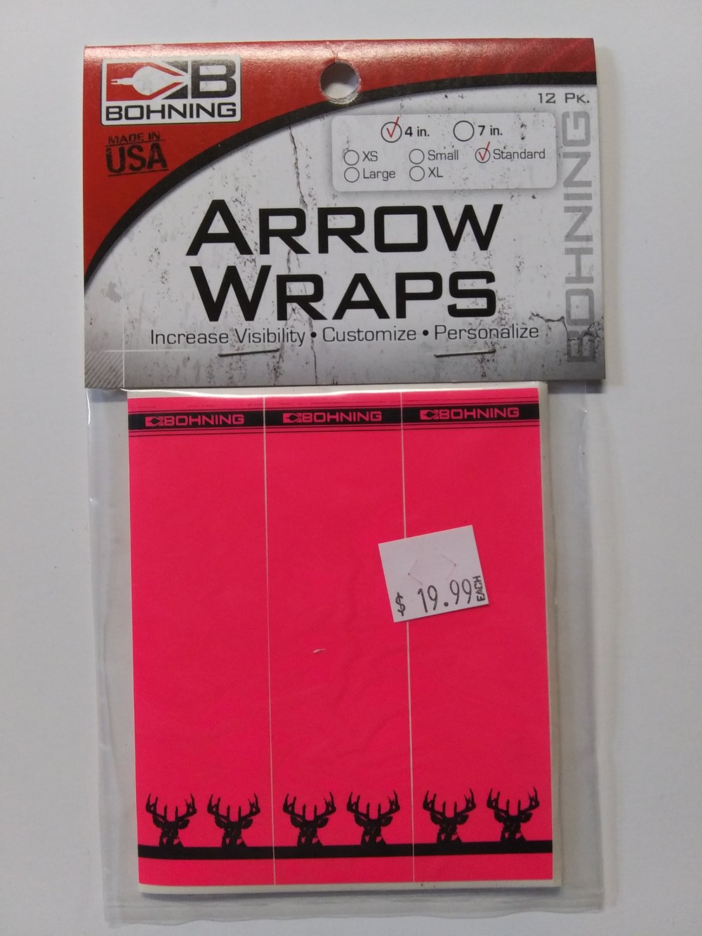 Image of Bohning Arrow Wraps pink 4'' 