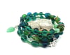 Green is my Favorite - memory wire bracelet