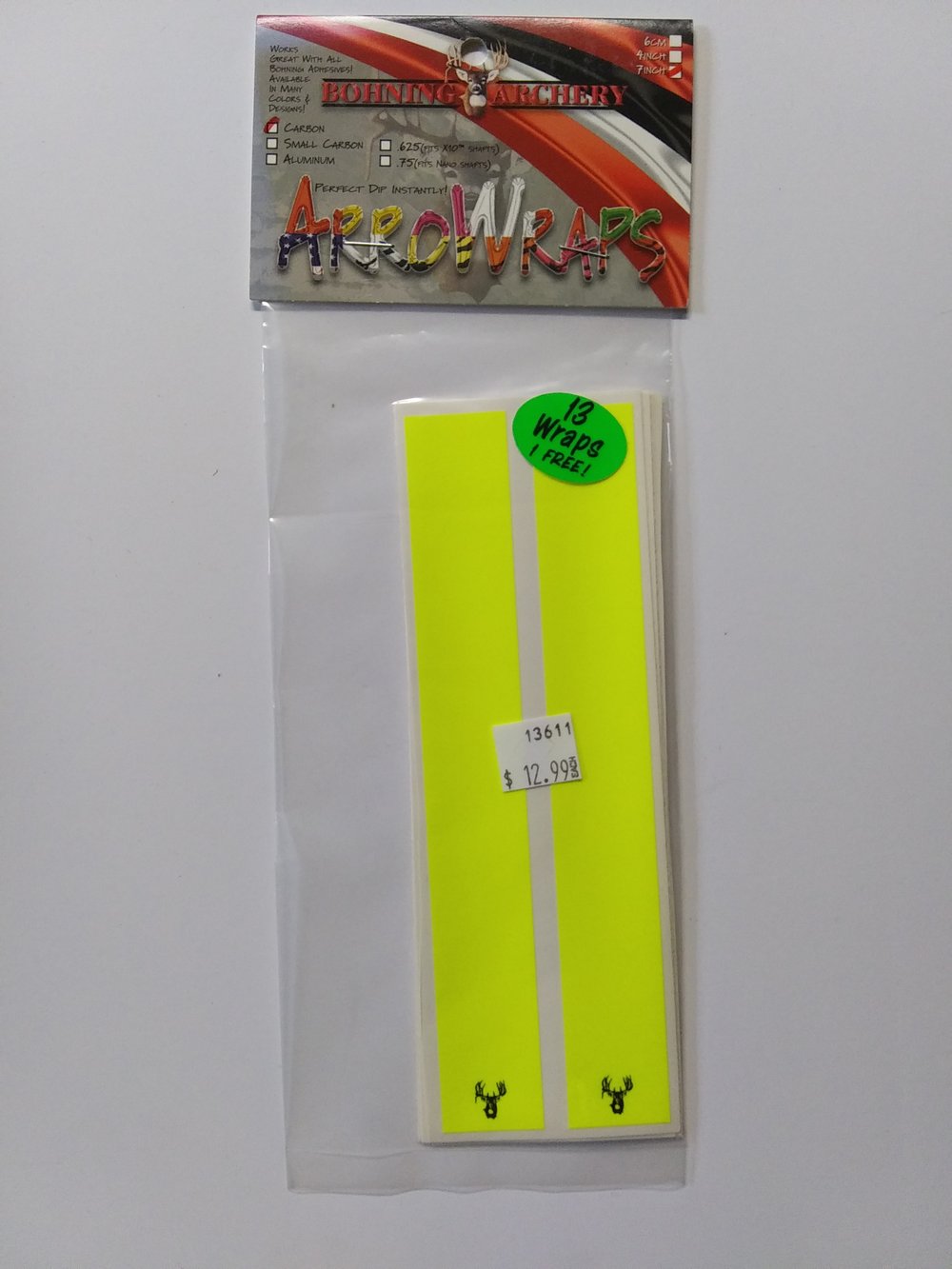 Image of Bohning Arrows Wraps 7'' neon yellow 