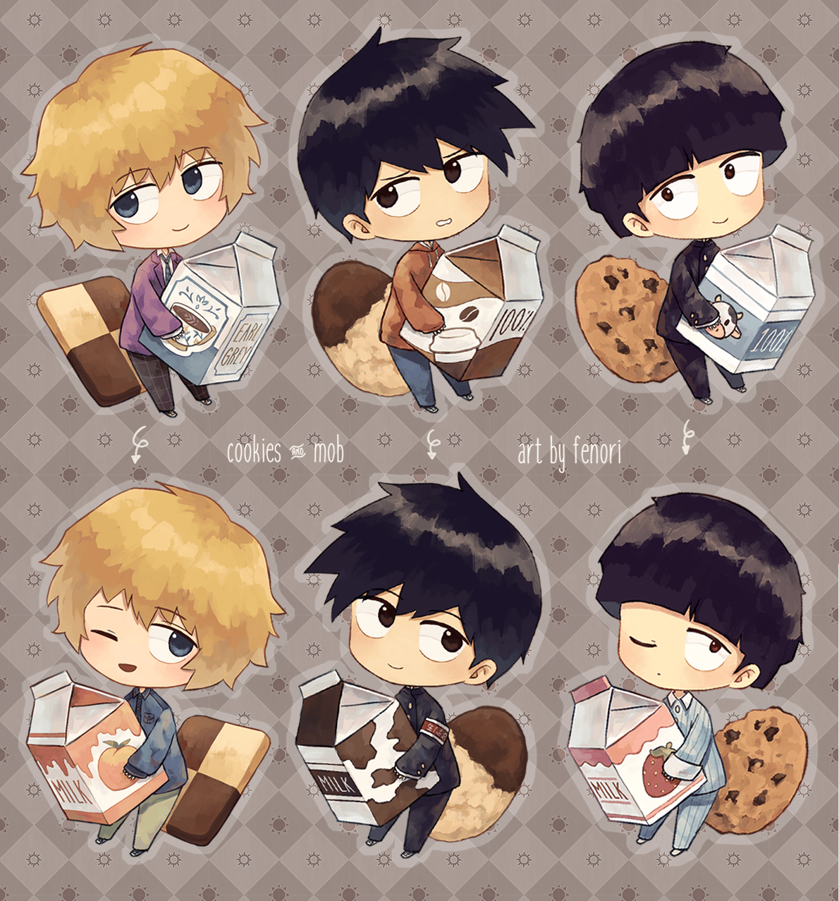 Image of Mob Psycho 100 Milk Charms