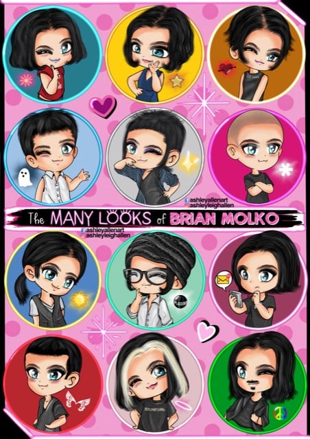 Image of Brian Molko Eras Poster