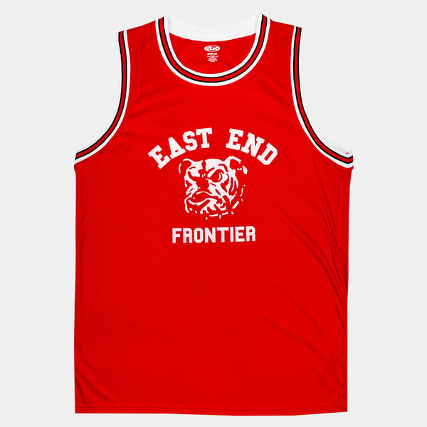 Image of East End Barber x Frontier Basketball Jersey Red