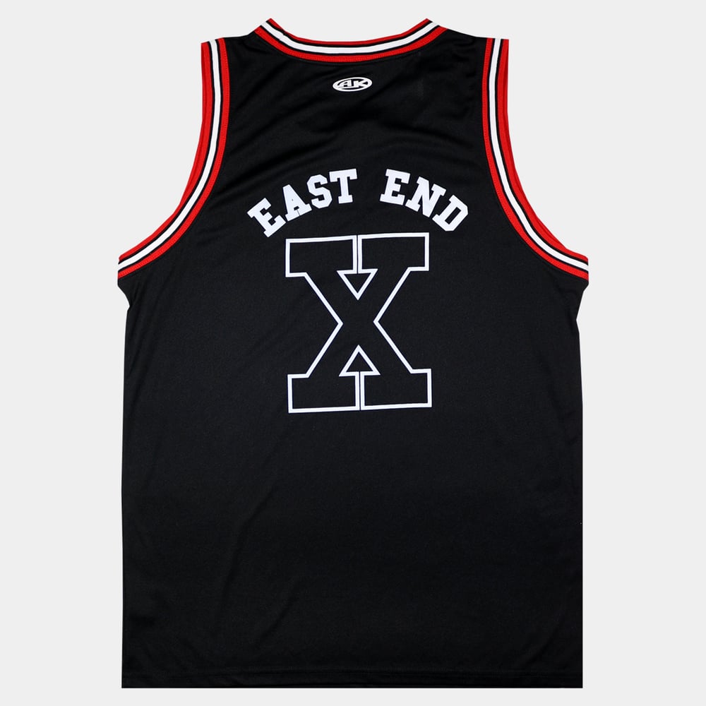 Image of East End Barber x Frontier Basketball Jersey Black