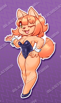 Image 1 of Rhea Bunnysuit - Vinyl Sticker