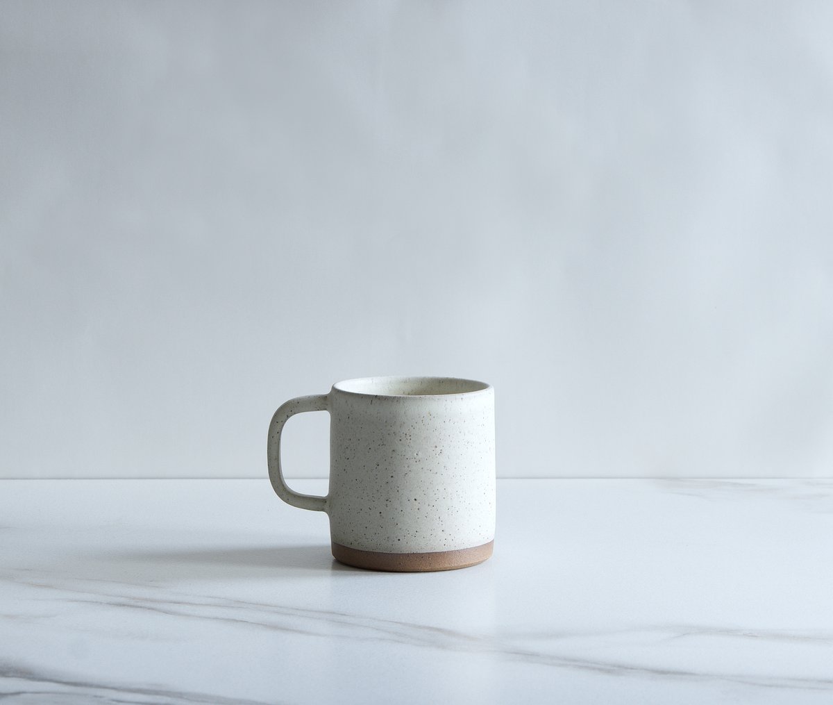 Image of 12 oz mug, glazed in Cream