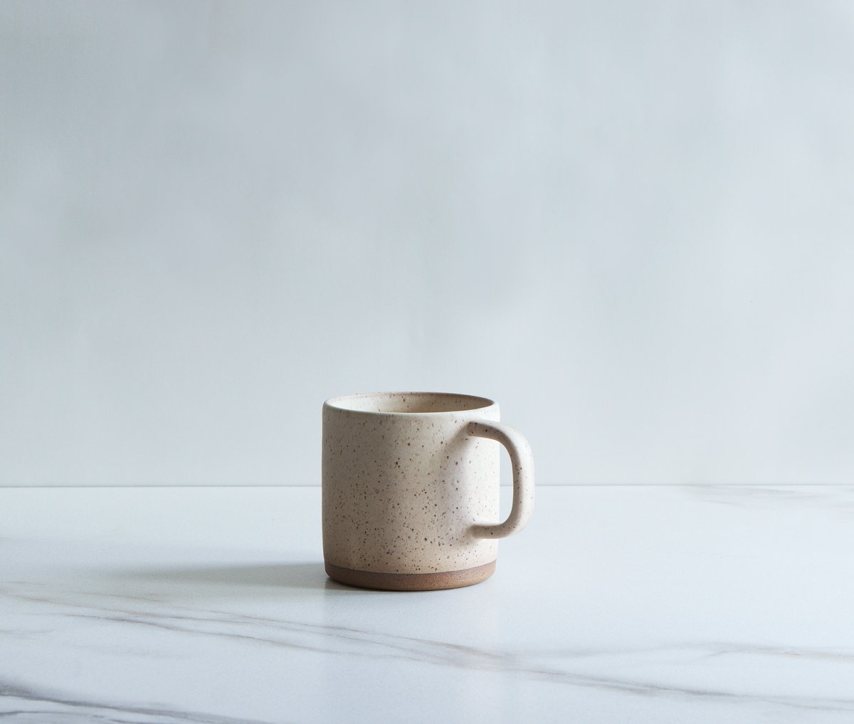 Image of 12 oz mug, glazed in Dune