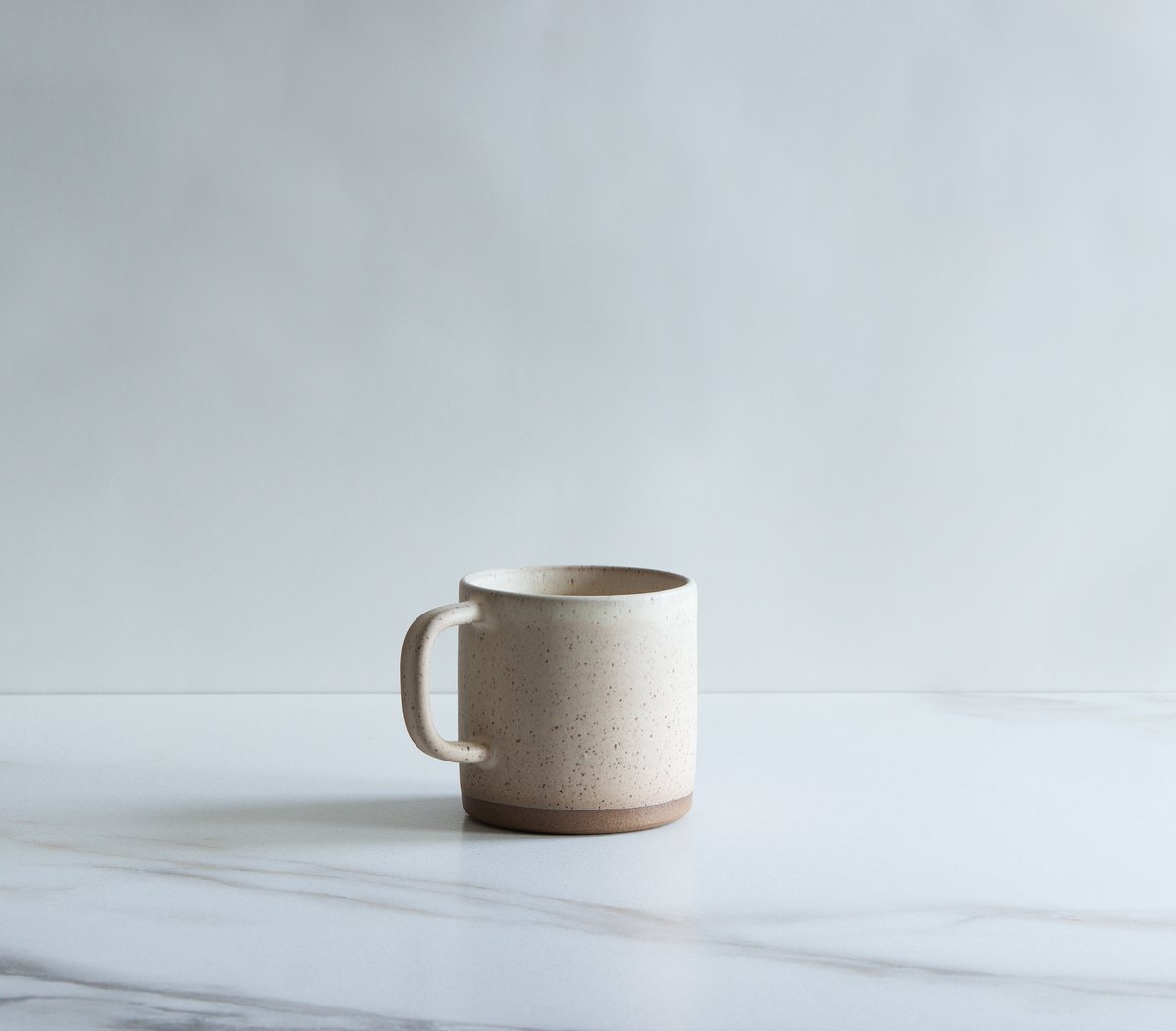 Image of 12 oz mug, glazed in Dune