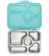 Yumbox Presto Stainless Steel 5 Compartments Bento Lunchbox Tulum Aqua Blue