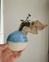 Bola florero turquesa. 