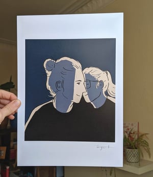 Blue Girls - A4 Print