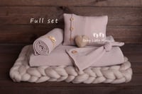 Newborn photo set heart beige