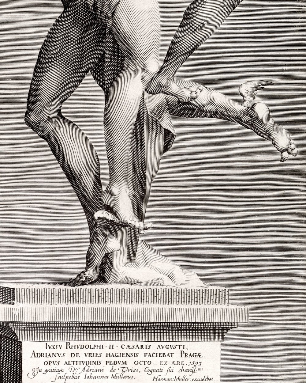 ''Mercury and Psyche, side view with Psyche's side'' (1595 - 1599)
