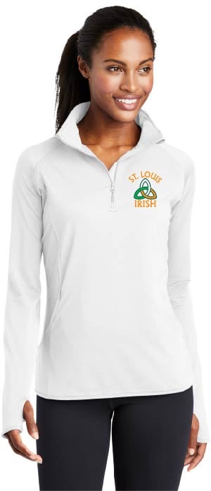 White 1/4 Zip Female 