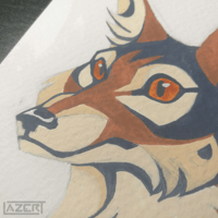 Image 2 of "Jackal Portrait" - Original Art Piece