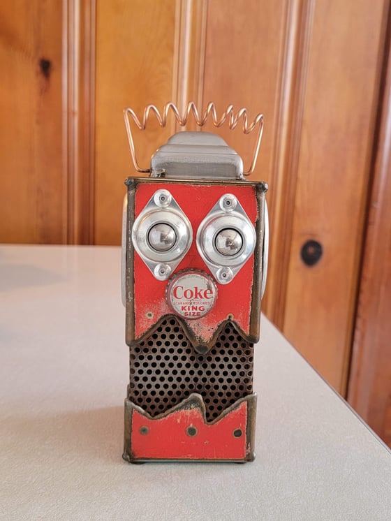 Image of King Coke Red Robot coin bank